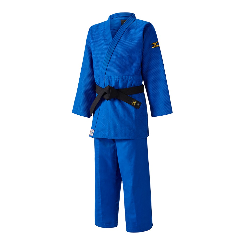 Mens Mizuno Yusho Best IJF Judogis Blue Philippines (KFTBDC538)